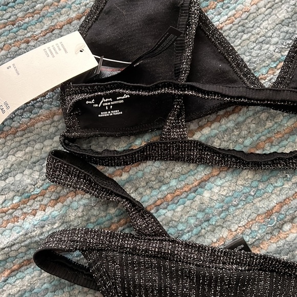 Black Sparkly and Strappy Urban Outfitters “Out From Under” S Bathing suit - Picture 4 of 5